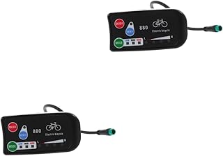 CLISPEED 2 Pcs Painel De Controle Da Bicicleta Elétrica E Acessórios Da Bicicleta Acessórios Para Ciclismo Exibição Da Bicicleta Elétrica Painel De Controle Elétrico Scootr Bateria De