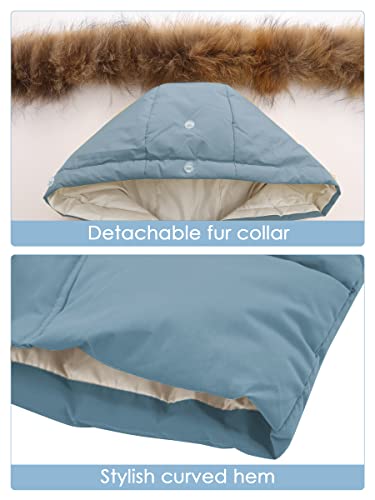 Happy Cherry Down Jacket For Baby Boys Girls Padding Puffy Solid Zipper Up Coats Long Thick Cozy Outerwear Hoodie Durable Mid Length Overcoat Toddler Little Kids Cute Outfits #TOP1