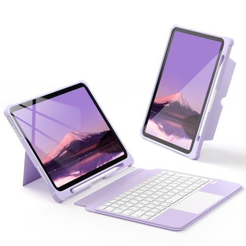 Omikamo 【業界革新版】ipad A16 11世代&10世代 JIS日本語配列キーボード 超高精度トラックパッド付き ipad A16 キーボード 人間工学 170°無階段調整 静音キー 11インチ/10.9インチ 縦置き 横置き 脱着式 ペン収納