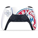 DeinDesign Skin kompatibel mit Sony Playstation 5 PS5 Controller Folie Sticker FC Bayern München Logo FCB