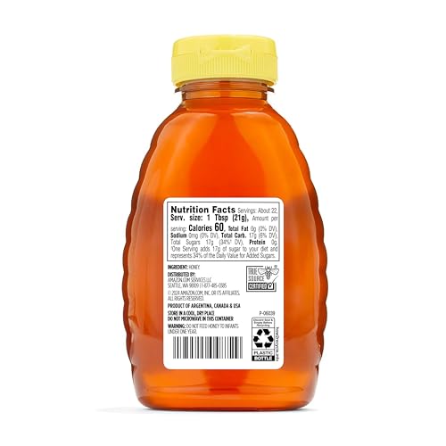 Image of Amazon Grocery, Raw Wildflower Pure Honey, 16 Oz