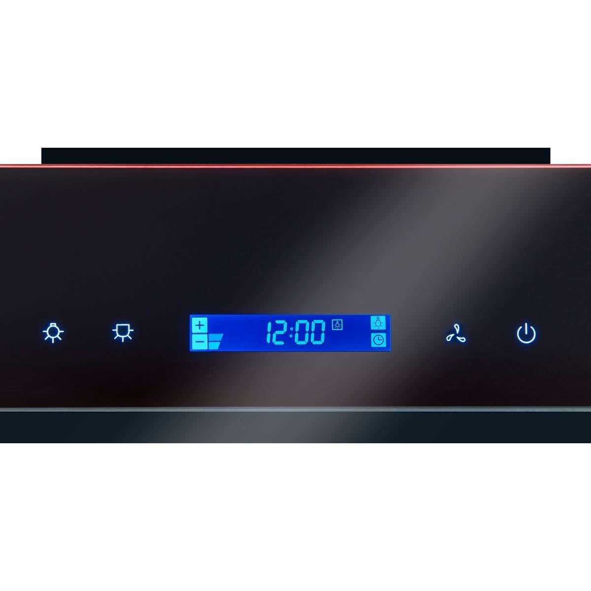 Exquisit® Campana Extractora Cocina, 80Cm, Capacidad de Extracción máx 350 [M³/h], Color Negro, Consumo 44 kWh/año, 3 Niveles de Potencia, Rumorosidad 66 dB(A).