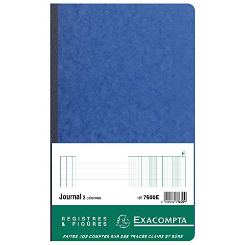 Journal folioté 38 lignes EXACOMPTA registre piqûre 80 pages - 6