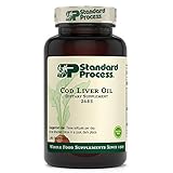 Standard Process Cod Liver Oil - EPA and DHA - Whole Food Eye Support, Skin Health, Antioxidant Supplement for Bone Health, Heart Health, Eye Health, Bone Strength, and Mood Support - 180 Softgels