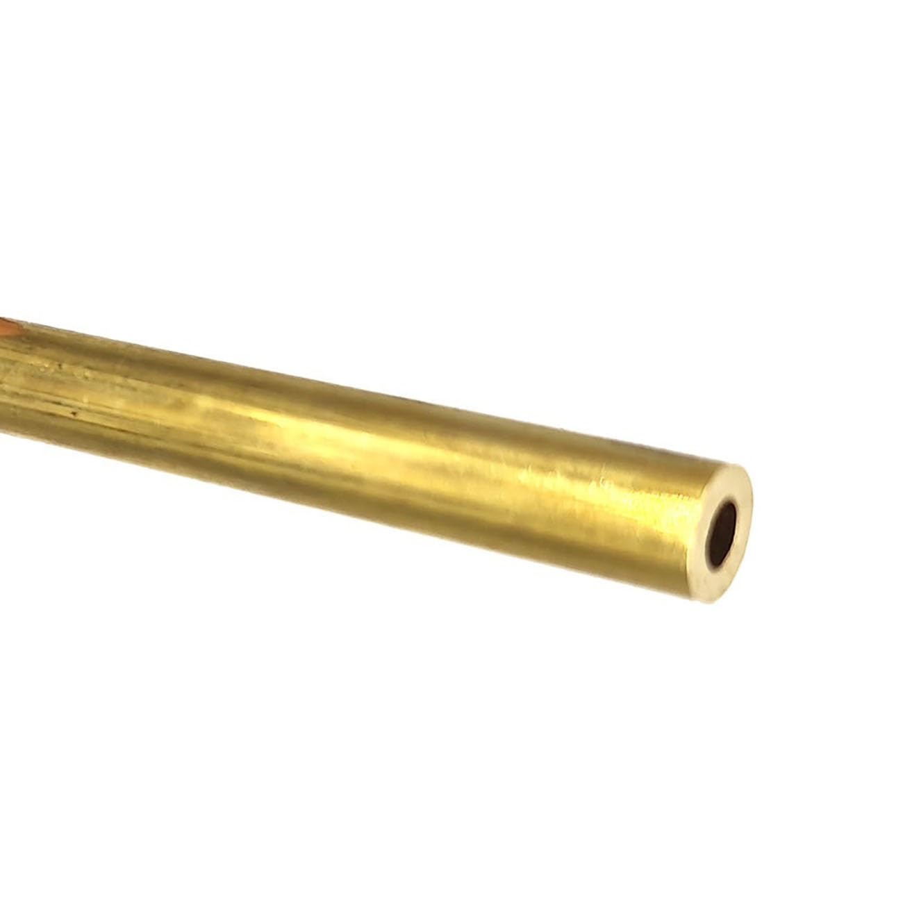 H59 Capillary Brass Tube 0.8mm 1mm 1.2mm 2mm Hard Straight Microtubule Brass Pipe Thin wall 0.2mm 0.25mm Seamless(4x1mm)
