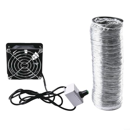 CNANRNANC Extractor de humos de soldadura USB con conducto ajustable y flexible para eliminar el humo de soldadura en taller, cocina o proyectos de bricolaje (ventilador más tubo de 6 m)