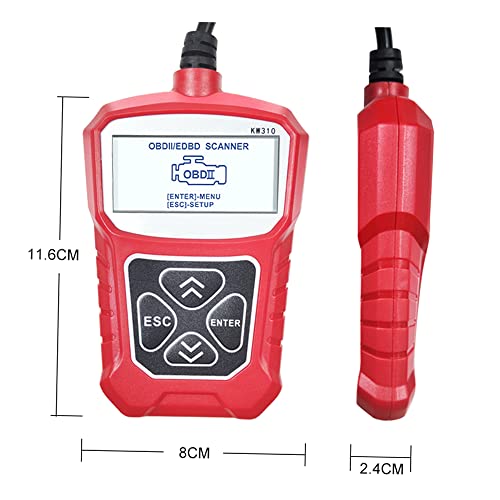 ERYUE Testador,KW310 Universal Car Scanner Professional Automotive Leitor de Código Veículo PODE Fer