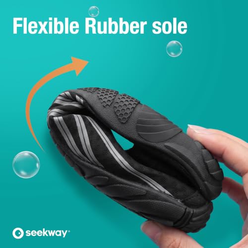 Image of SEEKWAY Water Shoes Men Women Adult Quick-Dry Aqua Sock Barefoot for Beach Swim River Pool Lake Hiking Kayaking Surfing