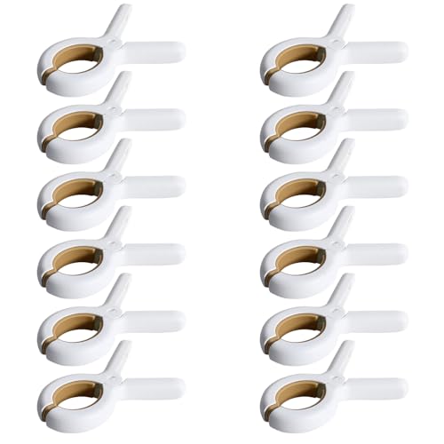 Image of Beach Towel Clips Beach Chair Clips Heavy Duty Beach Towel Clips Towel Clips for Cruise Towels Plastic Clothespins for Beach Chairs to Keep Your Towel from Blowing Away (12, Brown)