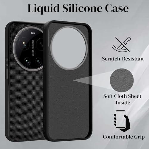 Image of Jkobi Rubberised Back Cover Case for Xiaomi 17 Ultra 5G (Textured Grip Design | Micro-Fiber Cloth Inside | Slim and Light Weight | Soft Touch and Feel)