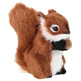 ardilla voladora Aspecto auténtico: esta ardilla de peluche está diseñada para parecer una ardilla real, con características detalladas que lo hacen increíblemente realista, hermosa ardilla para el escritorio, pequeñas figuras de animales salvajes