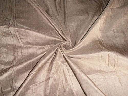 Tissu dupion pure soie de couleur sable pour vos robes de soirée