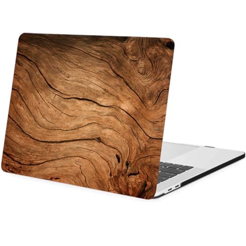 Coque MacBook Pro 16 Évitez les rayures sur l'aluminium avec cet étui rigide fini bois foncé