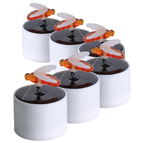 Bougies Chauffe-plat Solaires LED Abeille Toyvian x6 pour Table et Jardin
