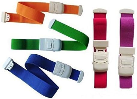VIEEL Tourniquet Bands Elastic Belt Medical Buckle Hemostatic Blood Tourniquet with Buckle at Home, Outdoors, Sports,Car, Camping, Workplace, Hiking & Survival-Set of 5
