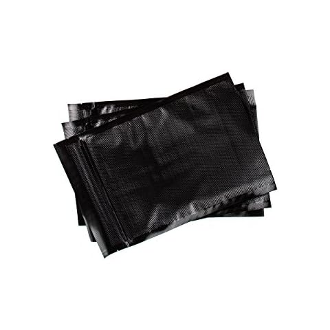 ShieldNSeal Vacuum Seal Bags (All Black Zipper Bags, 11" x 23") Cover
