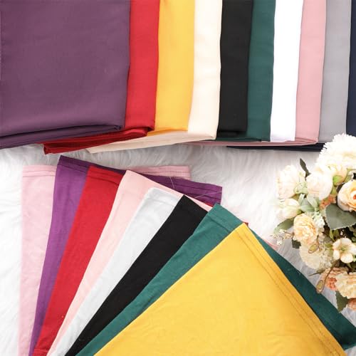 24 Pcs Muslim Hijab Scarves for Women with Under Scarf Cap Chiffon Shawl Islamic Caps with Tie Back Closure4