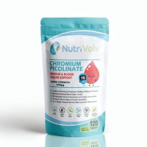 Chromium Picolinate 1000µg Supplements – Blood Sugar Support Appetite Control – 120 Tablets