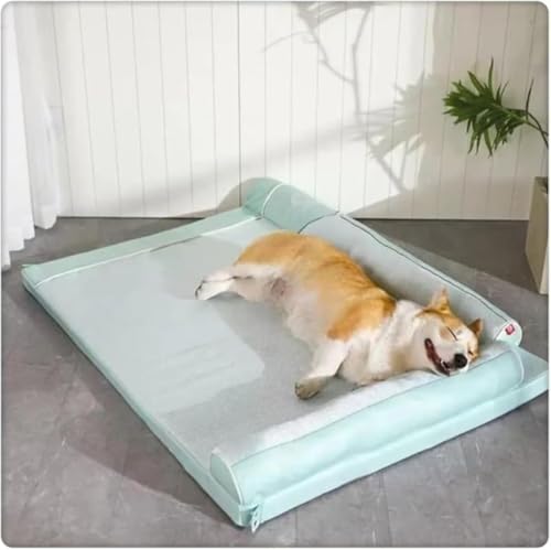 CokBluペットベッド 夏用 犬ベッドひんやり猫夏用ベッド 洗える柔らかい猫クッション犬クッション 涼しい夏ペットベッド 小型中型大型犬猫に適し 多機能ペット寝床?