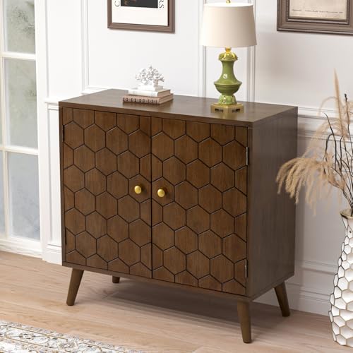 COSIEST 32" Storage Sideboard with Doors, Adjustable Shelf, Decor...