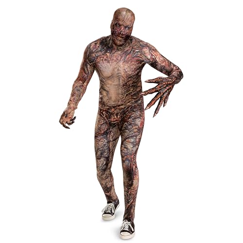 Disguise Disfraz de Vecna Stranger Things para hombre, mono oficial de Stranger Things y máscara para adultos, Como se muestra, Men's Size Medium (38-40)