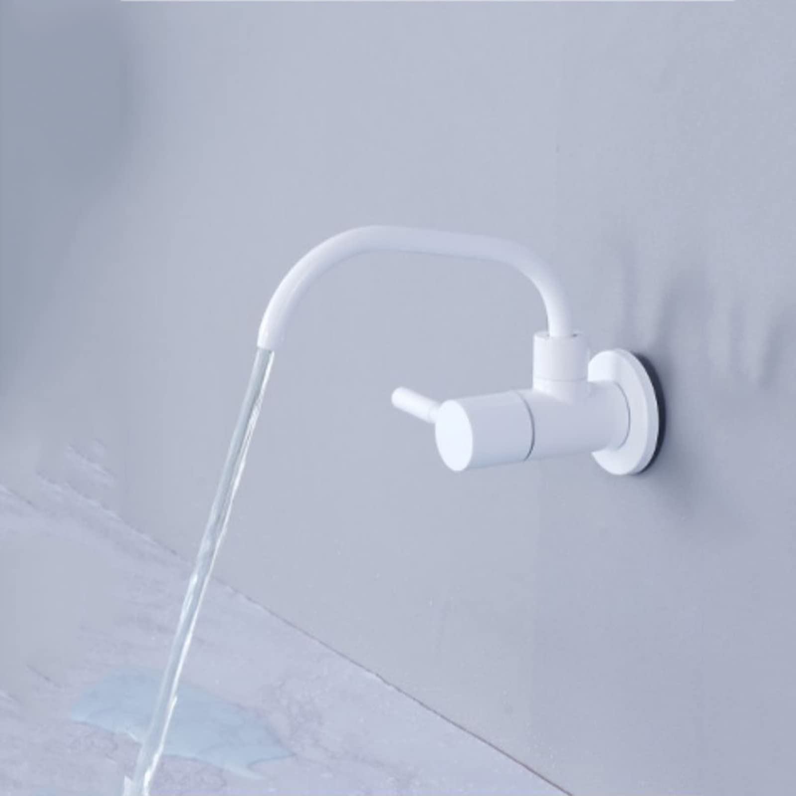 Grifo con Filtro De Agua para Cocina, Grifo para Agua Potable con Palanca Única De 360°, Grifos De Ósmosis Inversa Montados En La Pared para Fregadero De Cocina, Blanco C