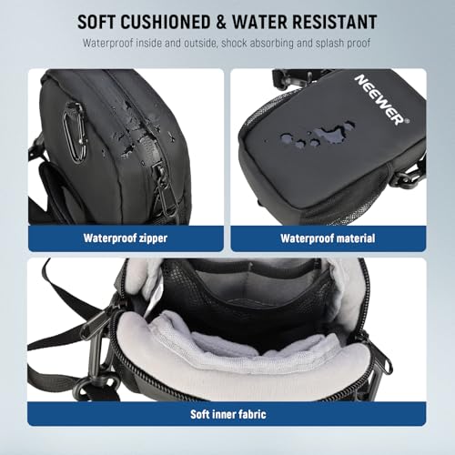 Image of NEEWER Camera Sling Bag, Water Resistant Lightweight Compact Travel Case Crossbody for Photographers, Compatible with DJI Osmo Pocket 3 DSLR Mirrorless Small Photography Accessories, PB13