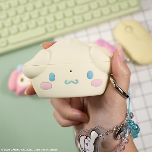 Image of iFace x Hello Kitty and Friends Case [ Compatible with AirPods Pro 2 ][Steamed Bun Series] Silicone Protective Cover [Carabiner Clip Included] [Wireless Charging Compatible] - Cinnamoroll