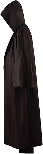 Miniatura 4 de Disfraz de túnica de Halloween para hombre, disfraz de túnica con capucha, uniforme de caballero, cosplay, conjunto completo