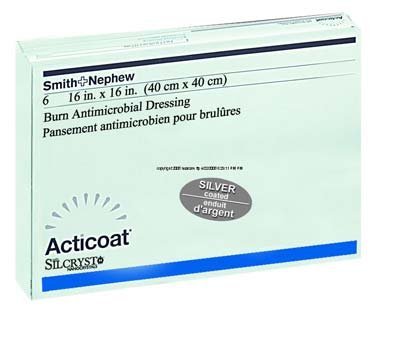 Acticoat Burn Dressing - 4 x 4" - Each Sheet