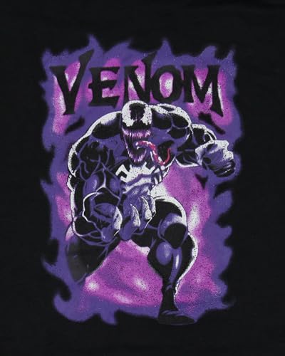Marvel Men's Venom Hulking Physique Purple Hue Graphic Print Adult Pullover Hoodie2
