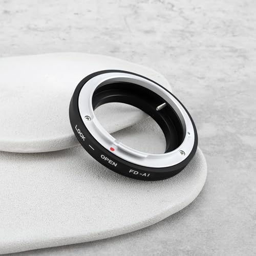Anillo Adaptador Camera FD-AI Compatible con Objetivos Canon FD y Montura Nikon AI miniatura 5