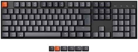 Keychron K10 Wireless Bluetooth Mechanical Keyboard, 104 Keys Whi...