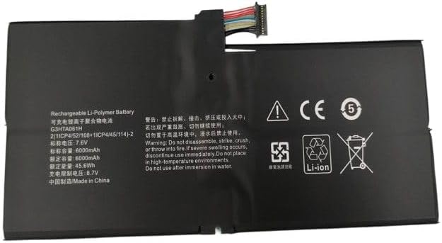 Sparepart Battery 45.60Wh 6000mAh 7.6V for Microsoft Surface, G3HTA061H, DYNM03, Surface PRO 7 18 (for Microsoft Surface)