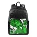 Funnyy Sac à Dos Vintage avec Feuilles de Palmier Tropicales Vert