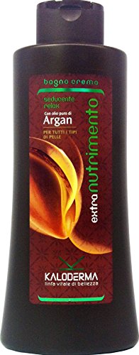 6 x KALODERMA Bagno Schiuma Crema Argan 750 Ml