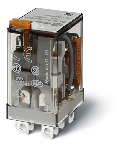 FINDER 56.32.8.120.0000 120V AC Coil, Agni Contact, DPDT 12A, Industrial Plug-in Relay