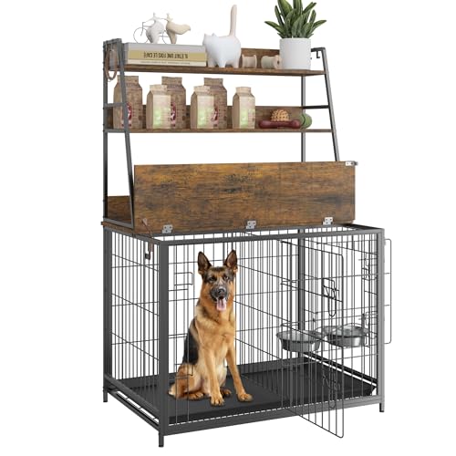 IDEALHOUSE Móveis de gaiola para cães, móveis de gaiola para animais de estimação, gaiola interna pa