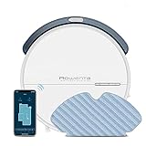 Rowenta Explorer serie 60 RR7447 Robotstofzuiger - Allergy - Wit Slechts 6 cm hoog - High-performance filter - Dweilt de vloer tijdens het stofzuigen - 3 snelheidsstanden - tapijtdetectiefunctie