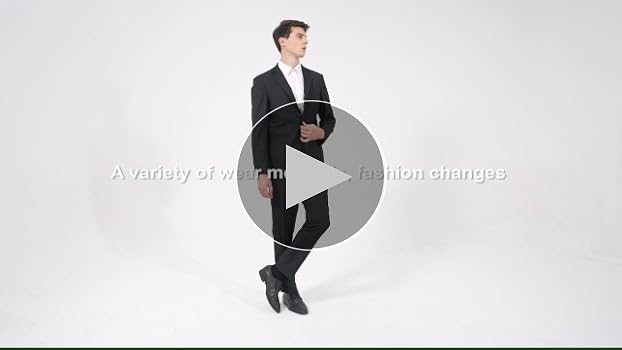 Wangyue Black Chinese Suit for Men - 2 Piece Slim Fit Formal