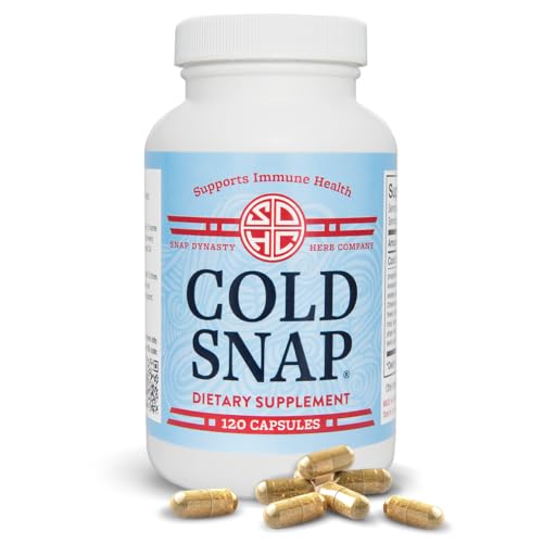 Snap Dynasty Cold Snap - 120ct Capsules Pack of 1 - Plant Based Comprehensive Immune Health Support for All Ages Rapid Supplements for Cold and Flu Support No Contraindications