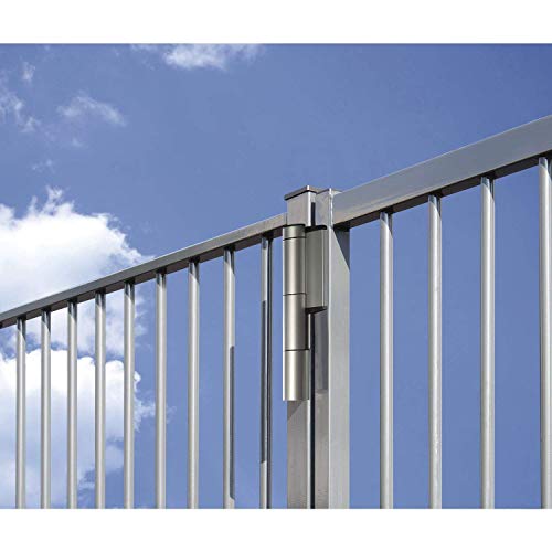 Mammoth 180° Gate Hinge Self-Closing Aluminium Silver Anodized (W/Dino) #TOP2