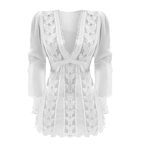 Robe de loisirs rayée en tissu léger et finitions soignées