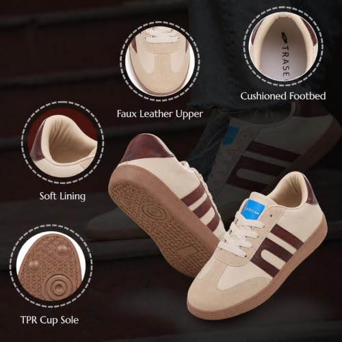 Image of TRASE Casual Sneaker Shoes for Women | Soft Cushioned Insole | Sneakers for Woman | Lightweight | Comfortable | Stylish, Trendy Girls and Women Sneakers with Laces