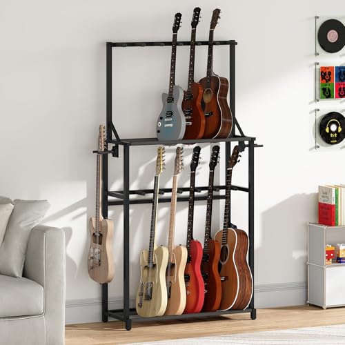 MAHANCRIS Guitar Stand, Multiple Guitar Rack Holder for Various Instruments, Multi-Instrument Holder...
