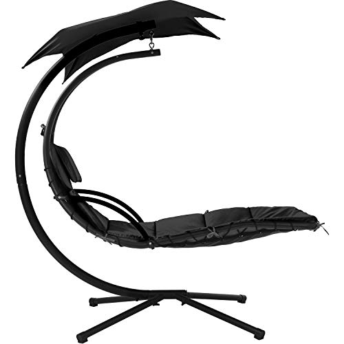 Hammock With Stand Lounge Chair Outdoor Chair Patio Swing Chair For Adults Hanging Chairs Free Standing Floating Bed Furniture Backyard Garden #TOP11