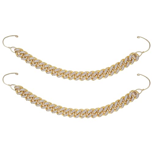 Image of Bling Shoe Chains For Adults Women Men Teens Girls Boys, Rhinestone Chain Shoe Charms For Clog Sandals,Shoe Decoration Accessories For Birthday Gifts Party Favors