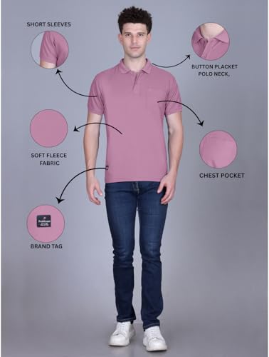 Image of FYLTR Men's Solid Polo | Regular Fit | Casual Polo Shirts for Men