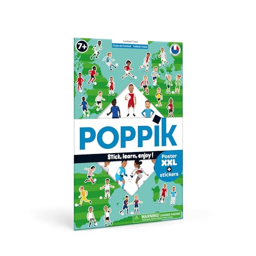 Poster éducatif enfants Poppik avec autocollants pour activité calme