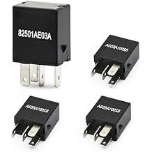 4 Packs 82501AE03A Relay, 12V 30A 4 Pins, Automotive Relay